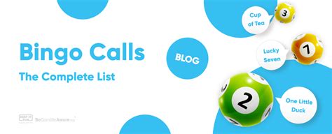 Bingo Calls: Complete List of Bingo Nicknames 1.